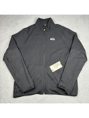 REI Swiftland Insulated Running Jacket Men’s L Black Full Zip Lightweight NWT